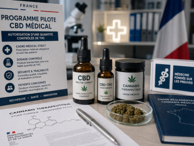 CBD médical : un programme pilote pourrait autoriser une dose contrôlé de THC