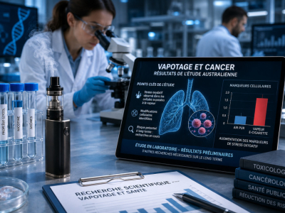 Vapotage et cancer : que révèle réellement l’étude australienne ?