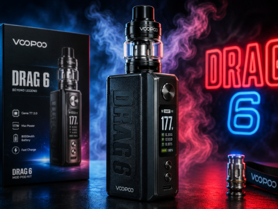 Test Voopoo Drag 6 : une cigarette électronique puissante et élégante
