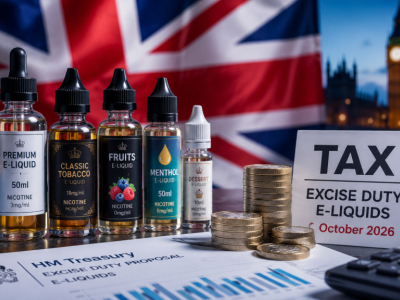 Royaume-Uni : une taxe sur les e-liquides arrive en octobre 2026