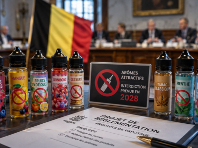 Belgique : vers une interdiction des arômes attractifs dans la vape dès 2028 ?
