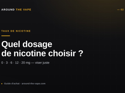 Quel taux de nicotine choisir pour sa cigarette électronique ?