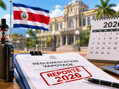 Costa Rica : la nouvelle réglementation sur la vape repoussée à 2026