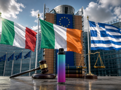 Vape : l’Italie et la Grèce contestent la loi irlandaise