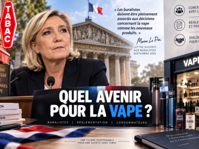 Vape : Marine Le Pen veut associer les buralistes aux décisions