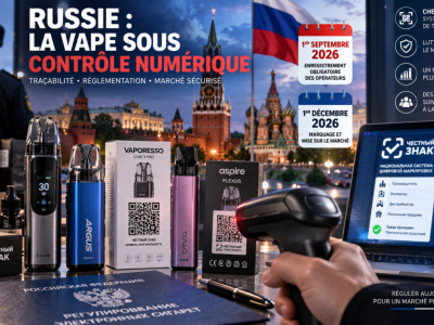 Russie : la vape passe au marquage obligatoire