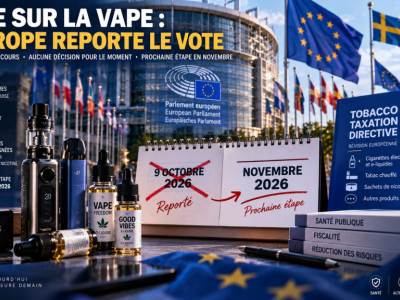 Europe : la taxe sur la vape attendra novembre
