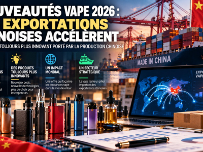 Vape 2026 : la Chine accélère ses exportations