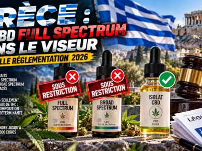 CBD en Grèce : le marché du spectre complet sous pression