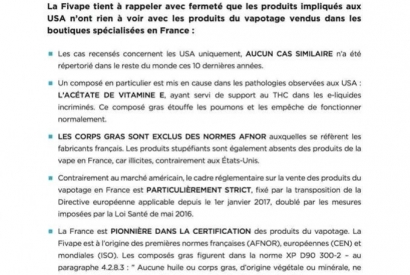 Déclaration FIVAP suite aux incidents en Amérique 