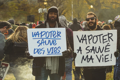 IMMERSION À LA MANIF POUR LES DROITS DES VAPOTEURS